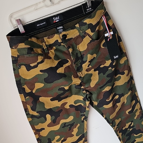 Men’s Switch Remarkable Camo Slim Fit Pants 34x32 NWT - Picture 6 of 11
